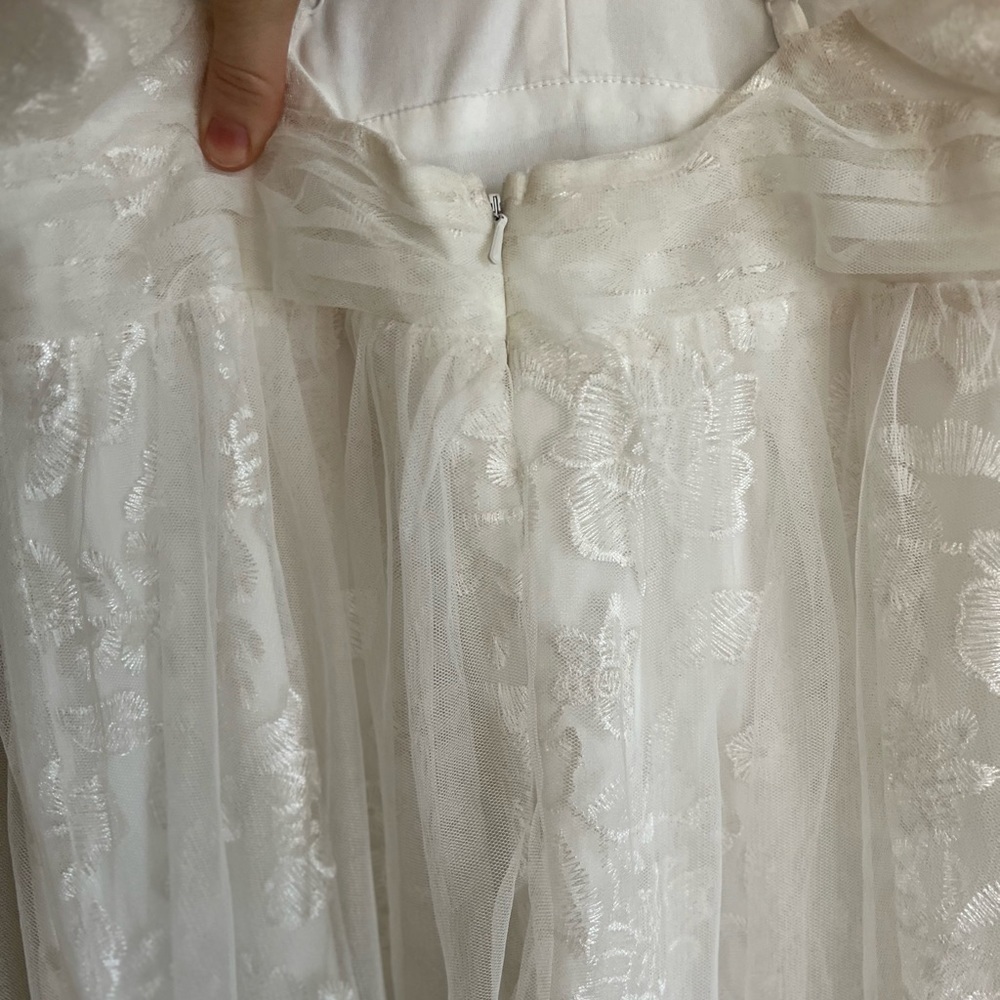 Dreamer Ivory Embroidered Tulle Maxi Dress - Picture 7 of 10